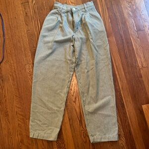 Big Bud Press Green Houndstooth Trousers